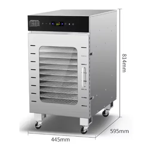 Desidratador de Alimentos Industrial 88 Camadas com Temperatura Ajustável para Frutas e Legumes