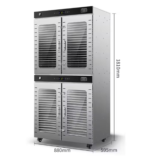 Desidratador de Alimentos Industrial 88 Camadas com Temperatura Ajustável para Frutas e Legumes