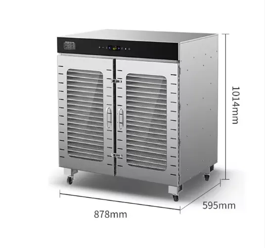 Desidratador de Alimentos Industrial 88 Camadas com Temperatura Ajustável para Frutas e Legumes