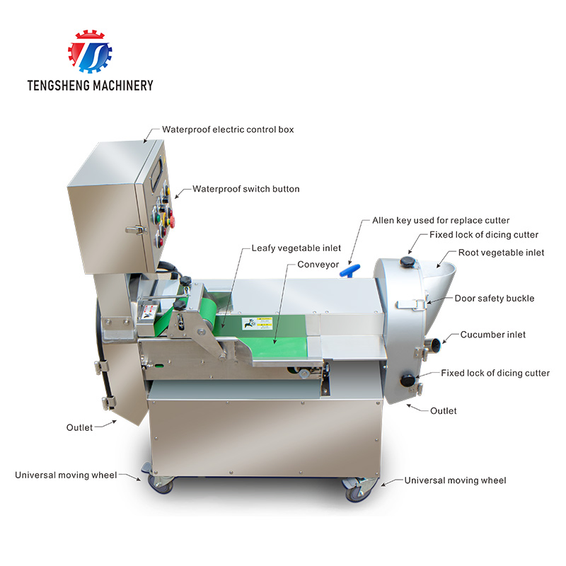 Máquina de Corte de Legumes e Frutas Industrial (TS-Q118)