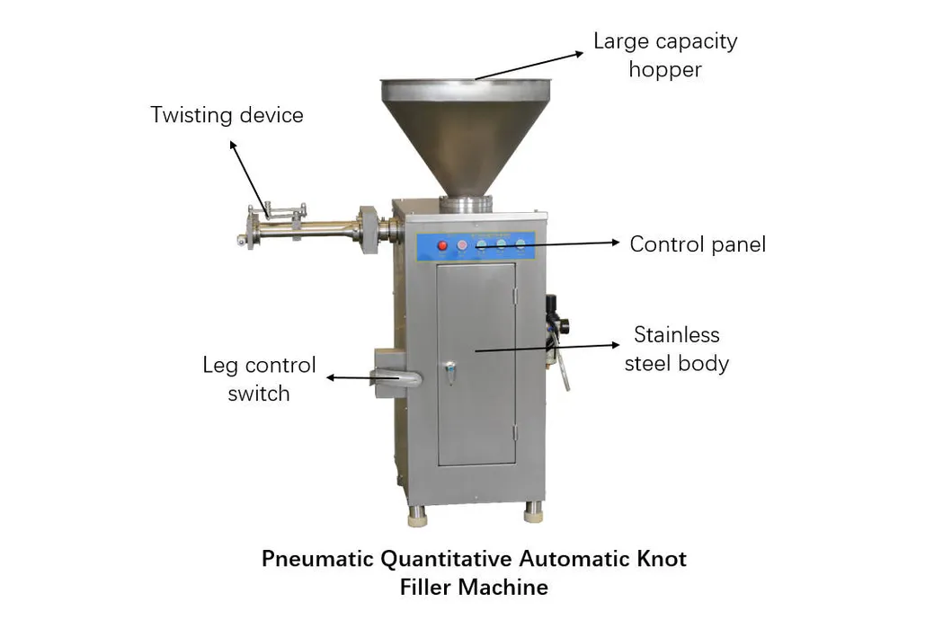 Máquina Automática Comercial de Enchimento de Salsichas para Produção Rápida de Salsichas de Alta Qualidade