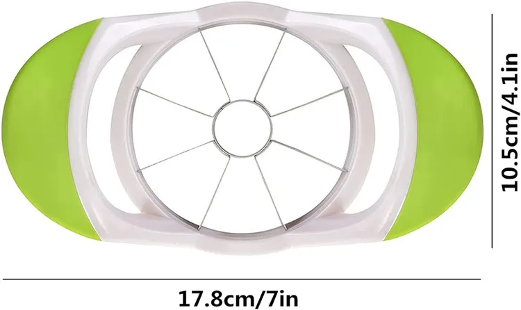 Cortador de Ovos Multifuncional de Cozinha Cortador de Frutas de Aço Inoxidável para Maçã, Manga e Legumes