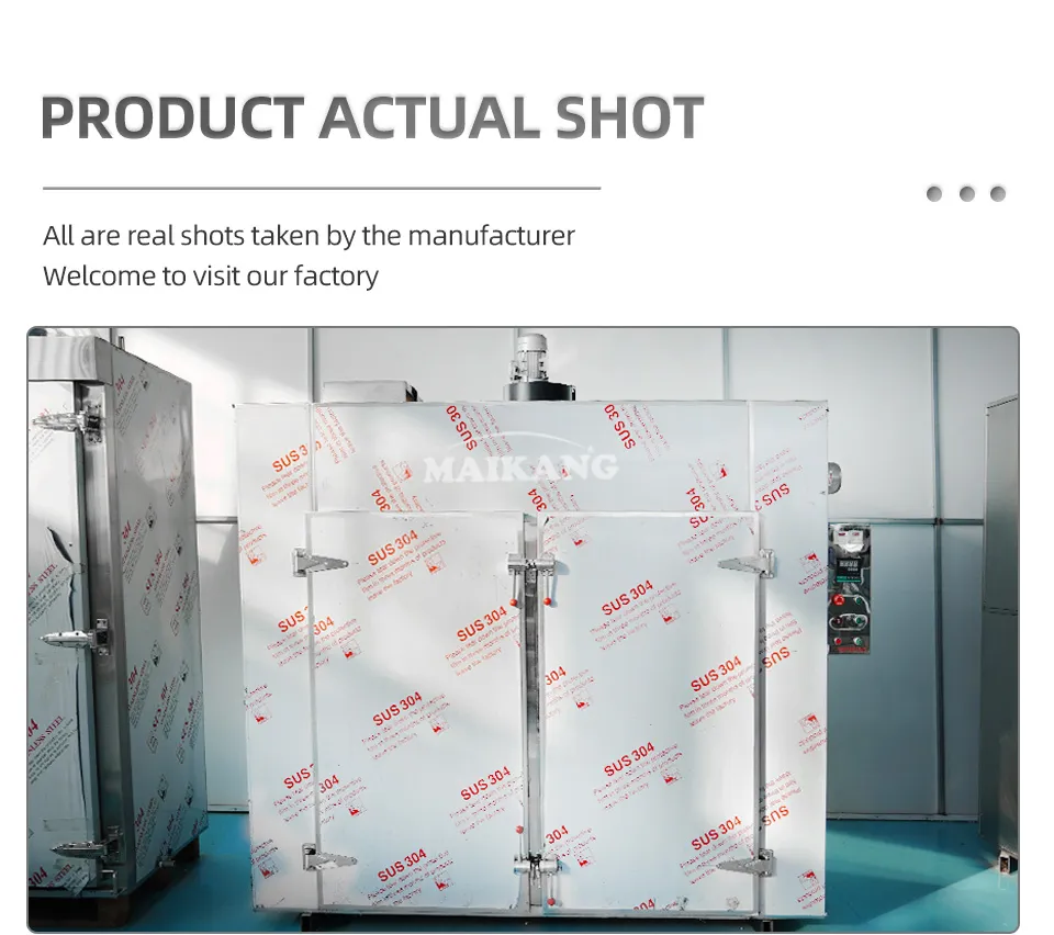 Máquina Industrial de Secagem a Ar Quente Desidratador de Frutas