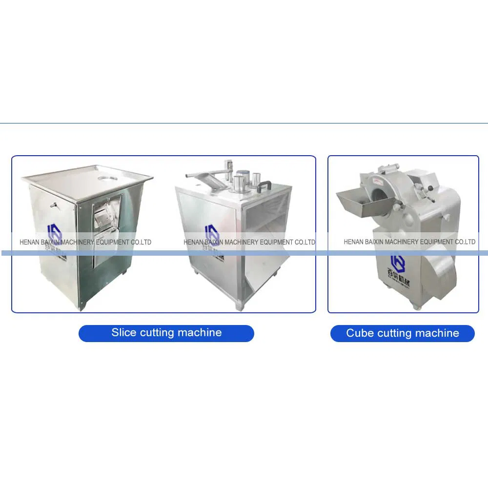 Máquina Industrial de Corte de Legumes e Frutas a Preço de Fábrica, Cortador de Dicing, Slicing e Cubos de Gengibre, Batata e Cenoura