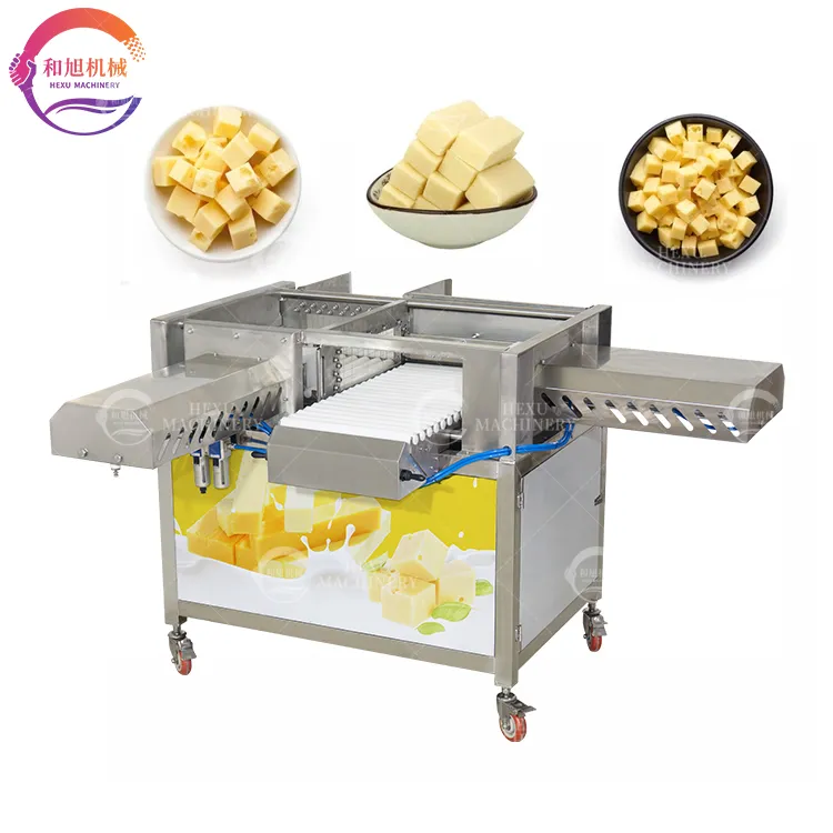 Máquina Cortadora de Queijo Industrial Cortadora de Queijo em Fio Máquina de Fatiar e Picotar Queijo em Bloco