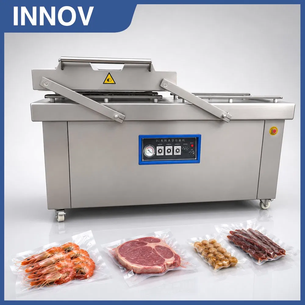 Equipamento de Embalagem a Vácuo Industrial para Fábrica de Carne e Linha de Processamento de Alimentos