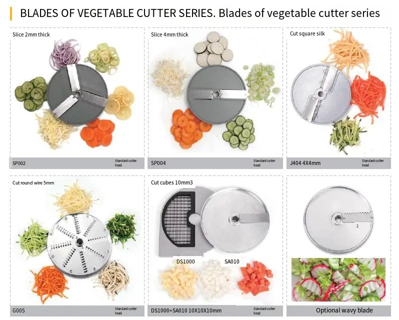 Equipamento de Cozinha em Alta Venda Cortador de Frutas e Legumes em Aço Inoxidável Comercial
