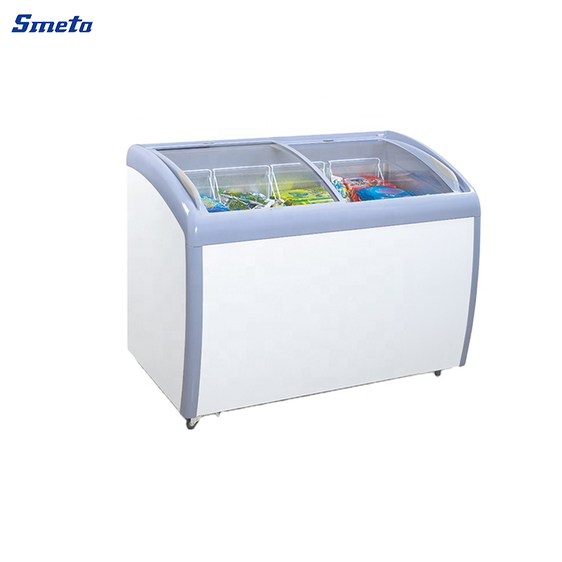 Preço do Freezer de Baú com Porta de Vidro para Exibição Comercial por Atacado