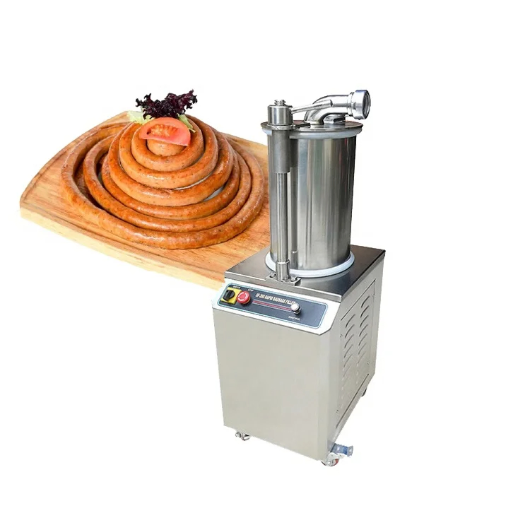 Máquina de Fazer Linguiça Hidráulica Comercial 35L Enchedor de Linguiça