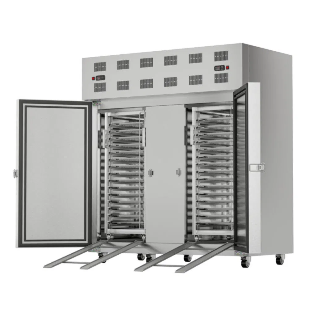 Congelador comercial de ar refrigerado resistente à ferrugem para cadeias de frango frito