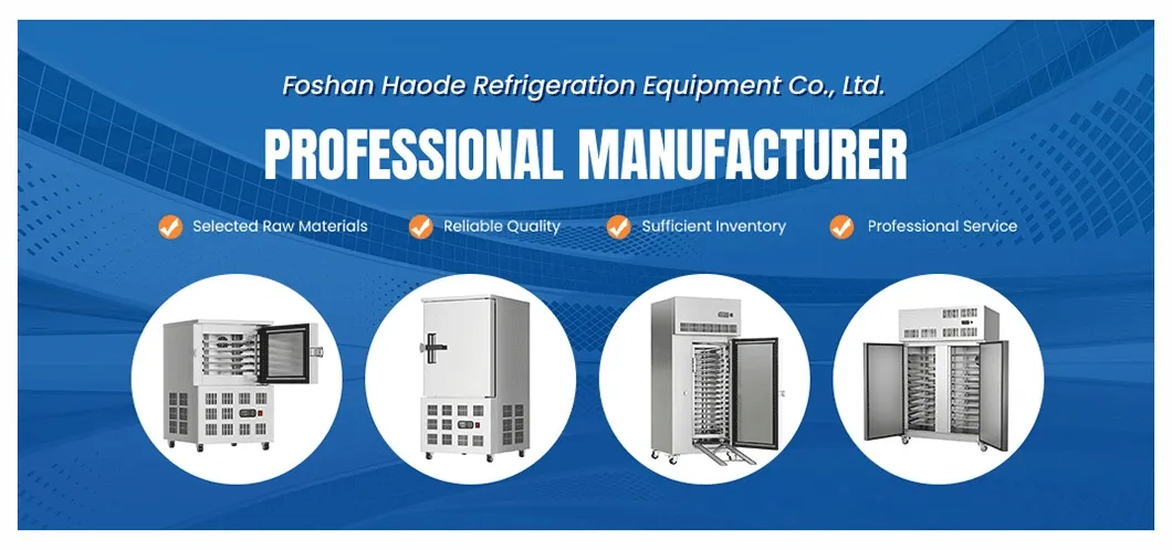 Congelador comercial de ar refrigerado resistente à ferrugem para cadeias de frango frito
