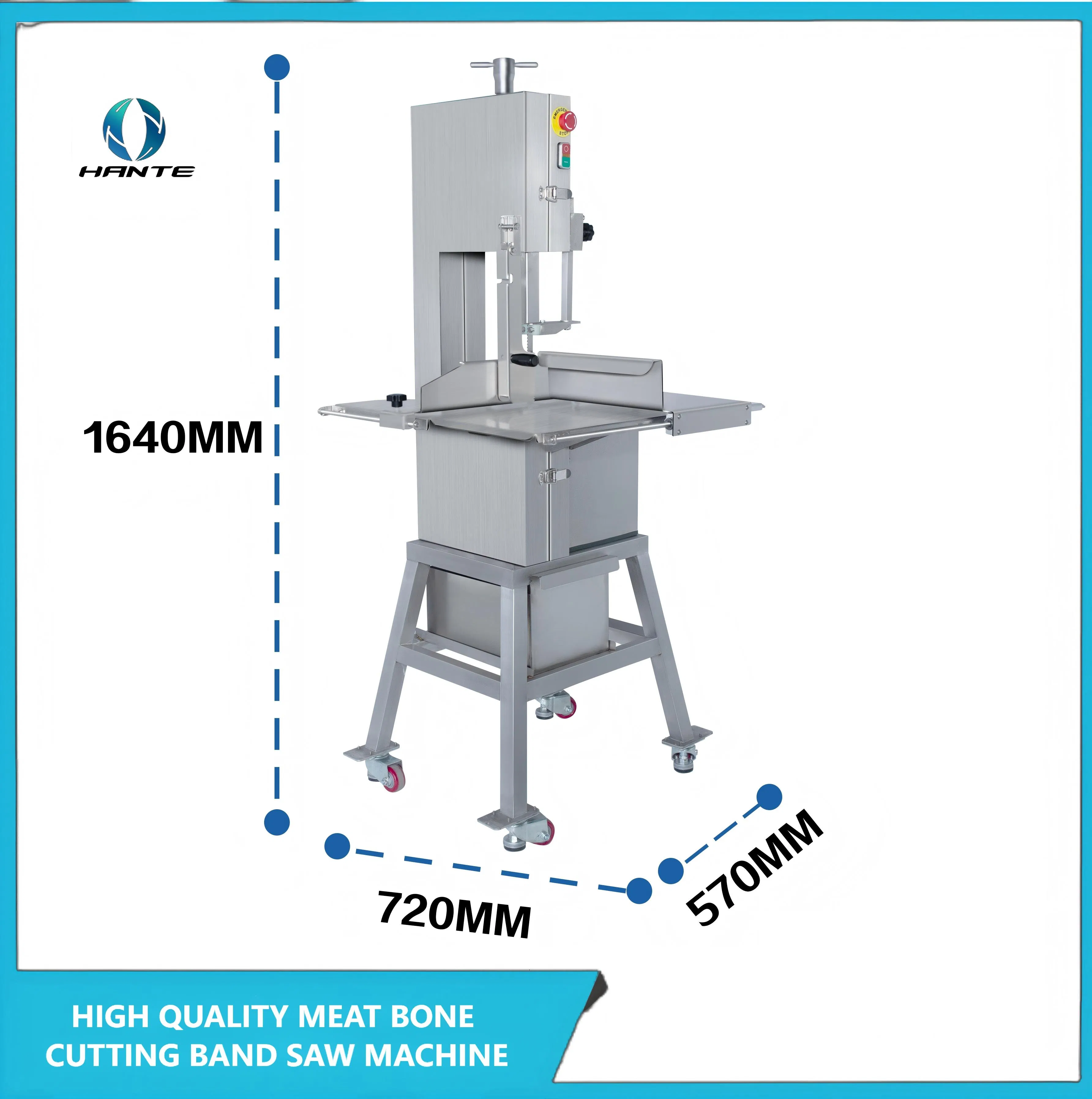 Serra de Osso Elétrica Multifuncional Inteligente de Alto Desempenho Alta Capacidade Sanitária Confiável para Alimentos Machinery-310 Máquina de Corte de Osso Vertical