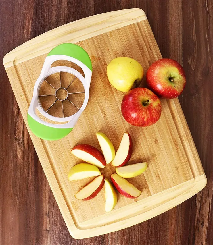 Cortador de Ovos Multifuncional de Cozinha Cortador de Frutas de Aço Inoxidável para Maçã, Manga e Legumes