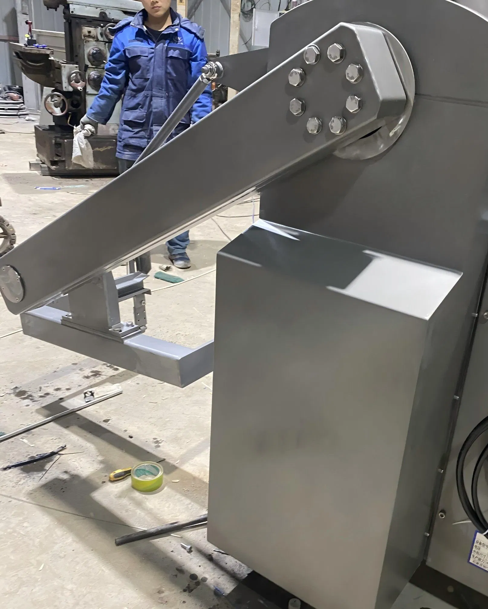 Interface Amigável para o Operador Máquina de Enchimento de Linguiça Comercial com Cortador de Linguiça