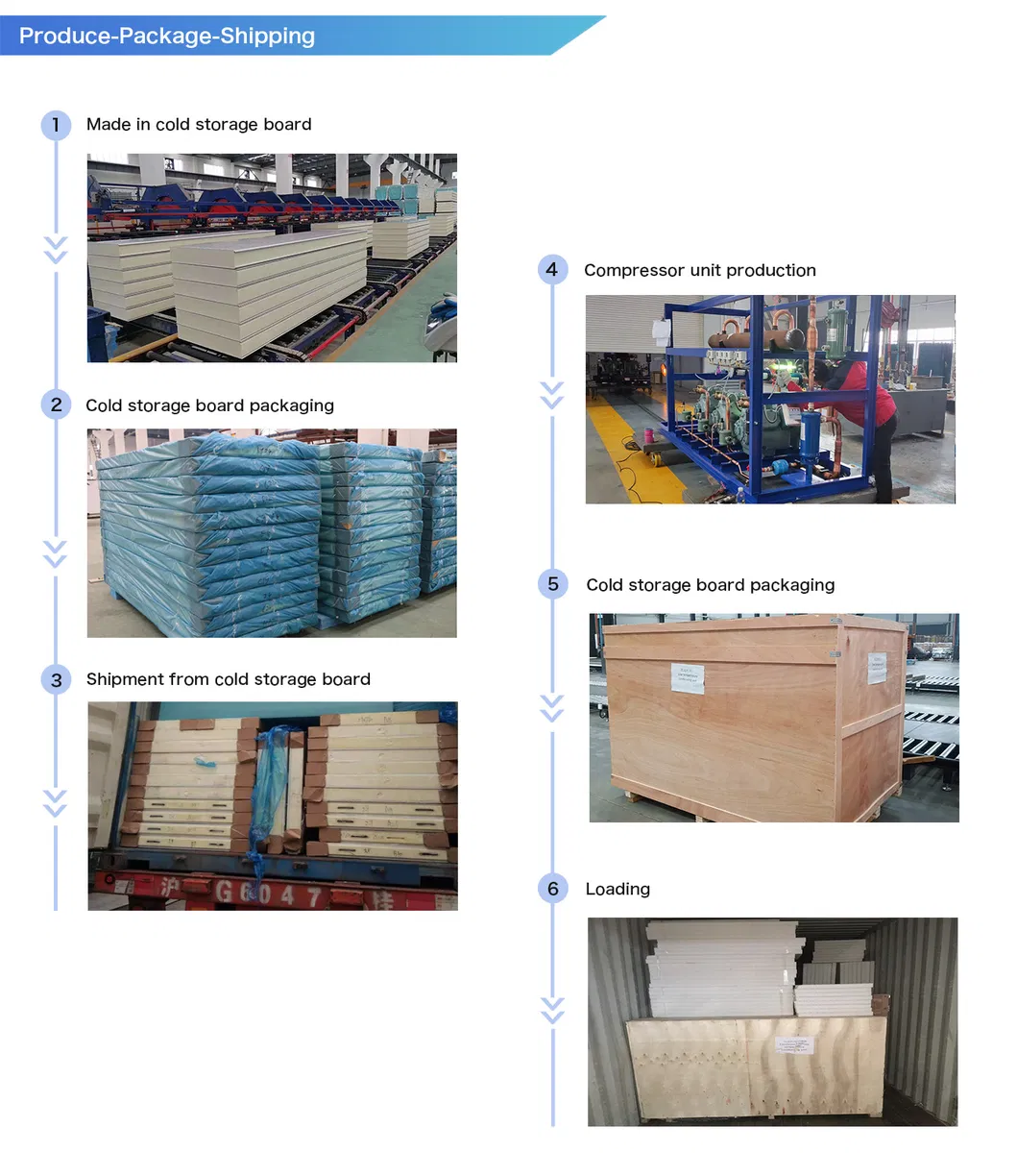 Congelador industrial comercial, congelador walk-in para carne e peixe, armazenamento a frio de baixa temperatura, preço de fábrica