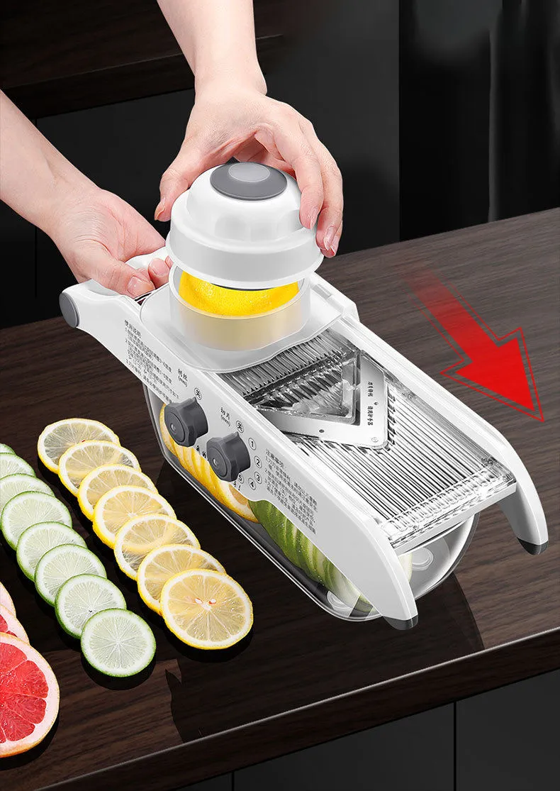 Cortador de Limão, Cortador Multifuncional para Frutas e Legumes, Cortador de Batata para Loja de Chá com Leite e Cozinha