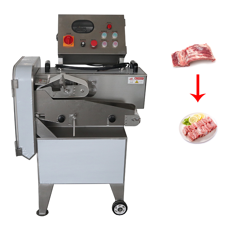 Máquina Industrial de Corte de Carne para Costelas e Cubos Congelados
