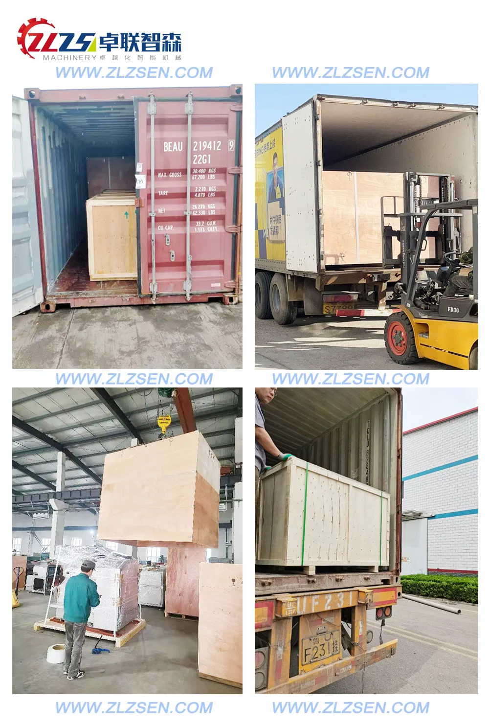 Embalagem e Envio do Equipamento Industrial