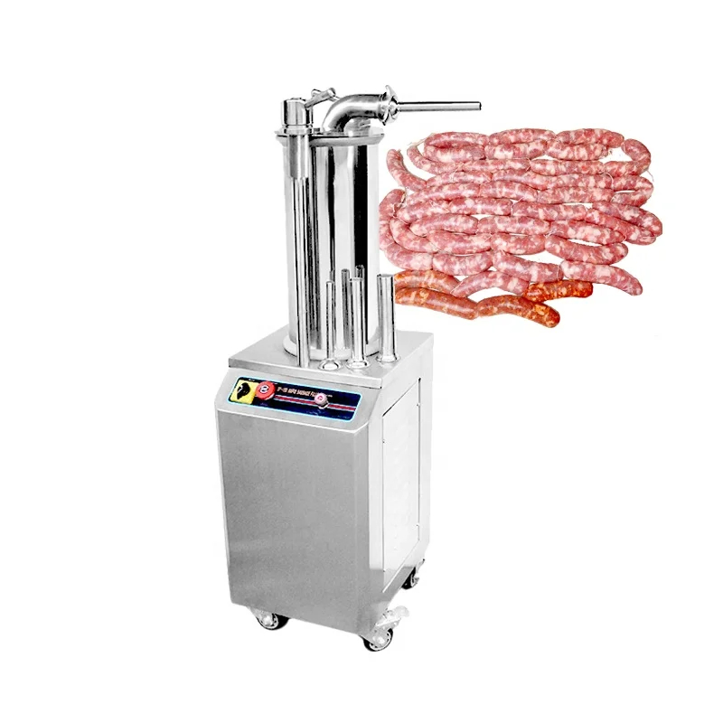 Máquina de Fazer Linguiça Hidráulica Comercial 35L Enchedor de Linguiça