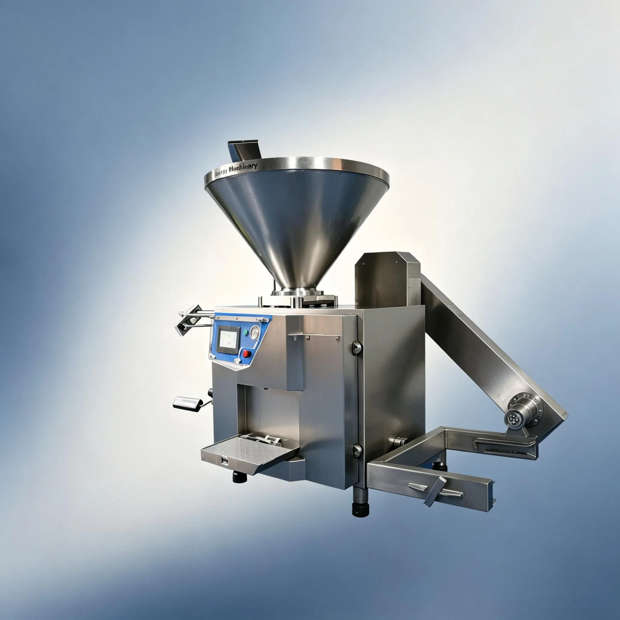 Máquina de Enchimento de Carne Automática em Aço Inoxidável para Salsichas Comerciais 200L