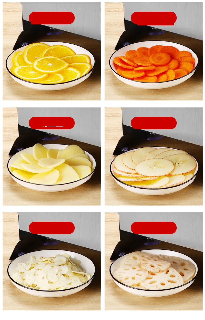 Cortador Elétrico de Legumes Cortador Comercial de Frutas e Legumes Fatiador de Batata Frita em Aço Inoxidável para Cozinha