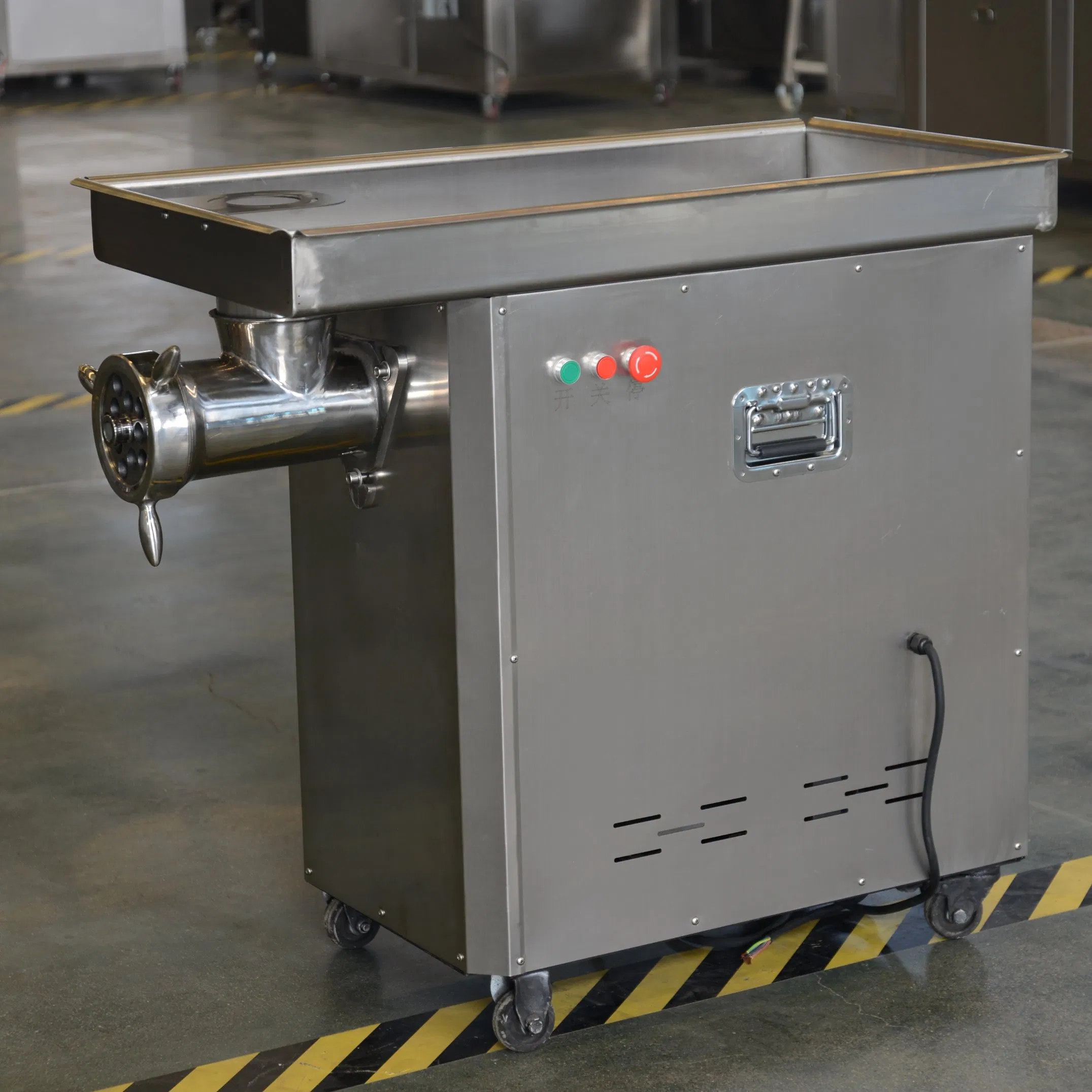 Moedor de Carne Industrial em Aço Inoxidável para Salsichas, Salame, Hambúrgueres, Almôndegas, Kebab e Equipamento para Ração de Animais com CE/SGS