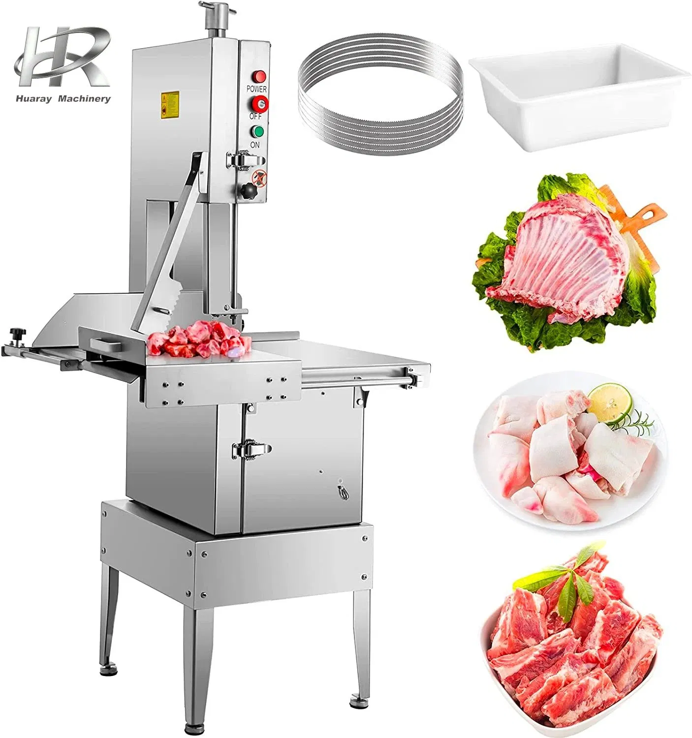Máquina de Serrar Ossos Industrial Elétrica para Açougueiro, Máquina de Corte de Carne e Ossos com Alta Qualidade