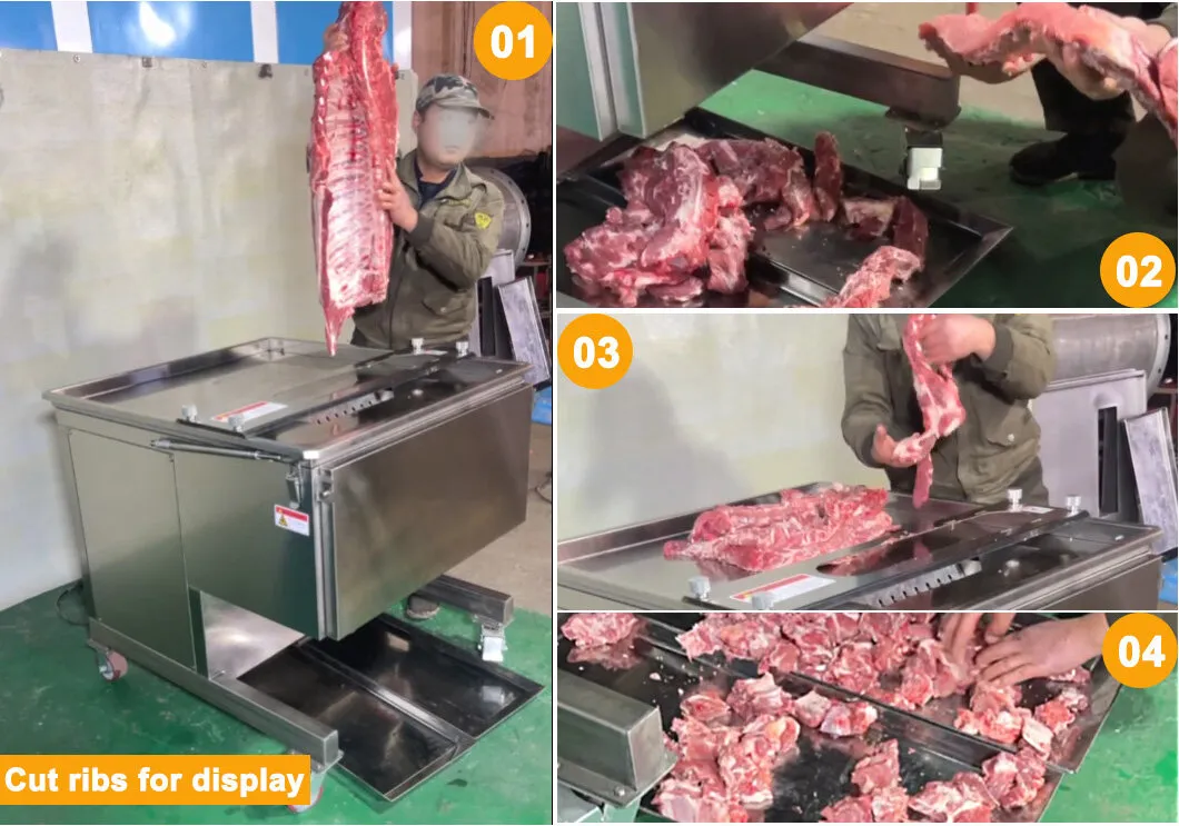 Máquina de Corte de Carne Comercial Cortador de Carne Congelada Máquina de Serrar Costelas de Porco Máquina de Serrar Ossos à Prova d'Água