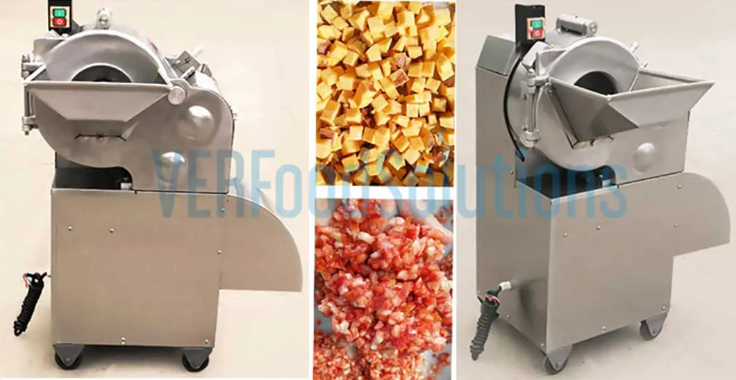 Máquina de Dicer Cúbico para Venda de Frutas e Legumes Raiz Industriais Comerciais