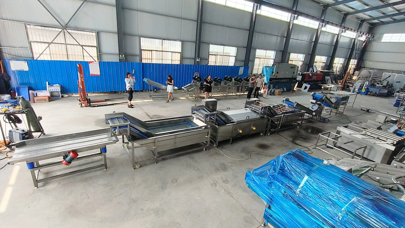 Máquina descascadora de batatas industrial, máquina de corte de vegetais e frutas, equipamento de branqueamento para alimentos em conserva ácida, linha de produção de cortadores de vegetais
