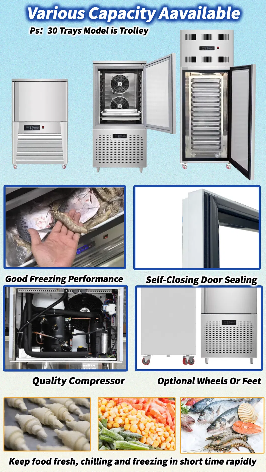 Refrigerador rápido para casa, máquina de congelamento rápido de chocolate em lote