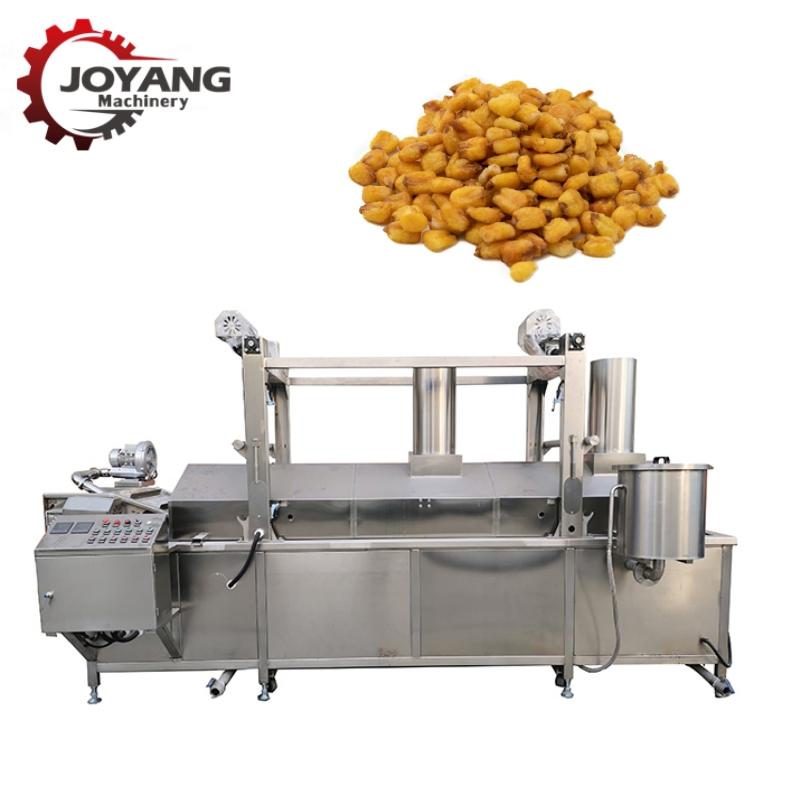 Máquina de Fritura Industrial Automática Contínua para Fritar Peixes e Feijões Snacks Fritos