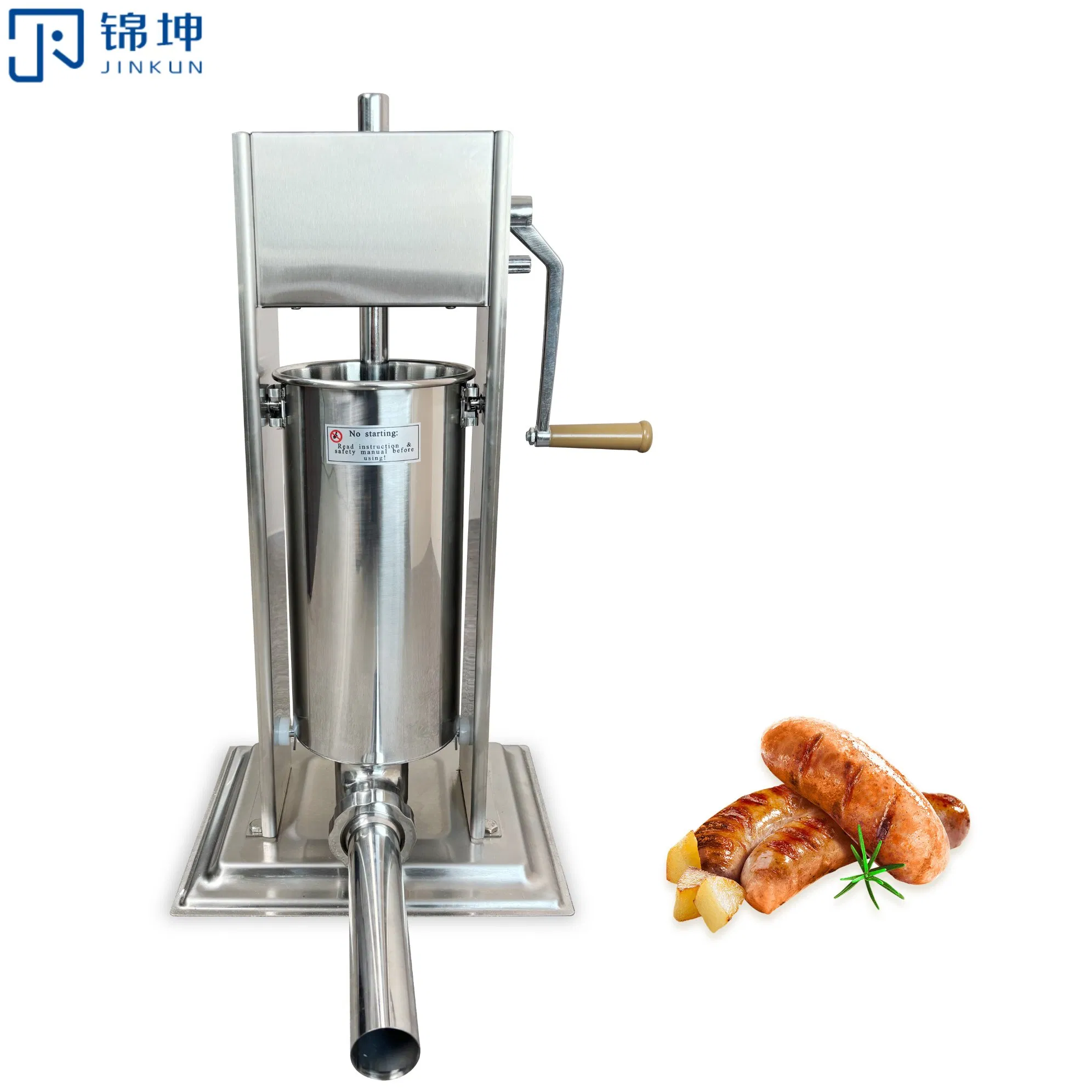 Máquina de Enchimento de Salsichas em Aço Inoxidável de Grau Comercial