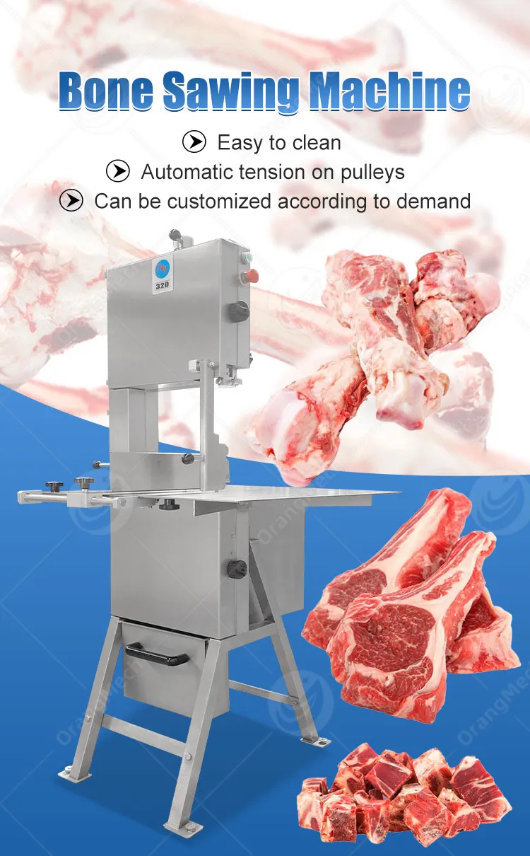Máquina de Corte Elétrica Vertical para Cortar Costelas e Ossos de Carne