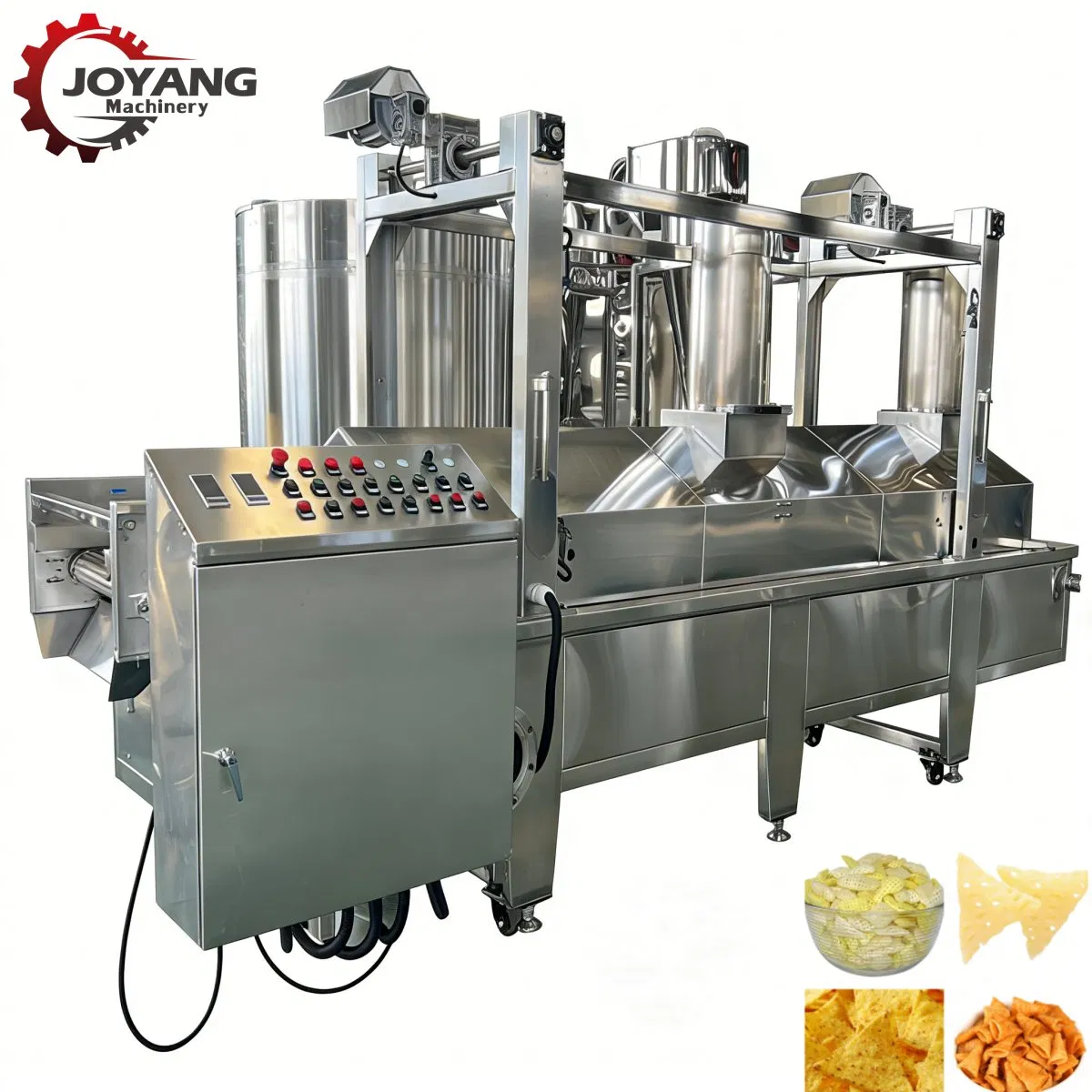 Máquina de Fritura Contínua Multifuncional para Petiscos em Pelotas
