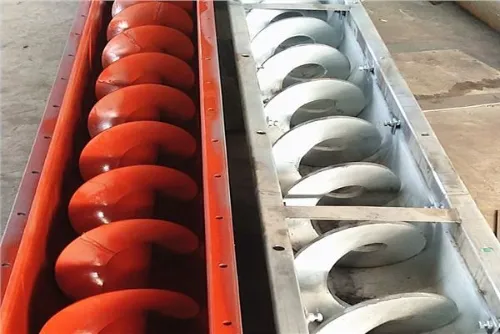 Sistema de Transportador de Parafuso para Mistura de Cimento