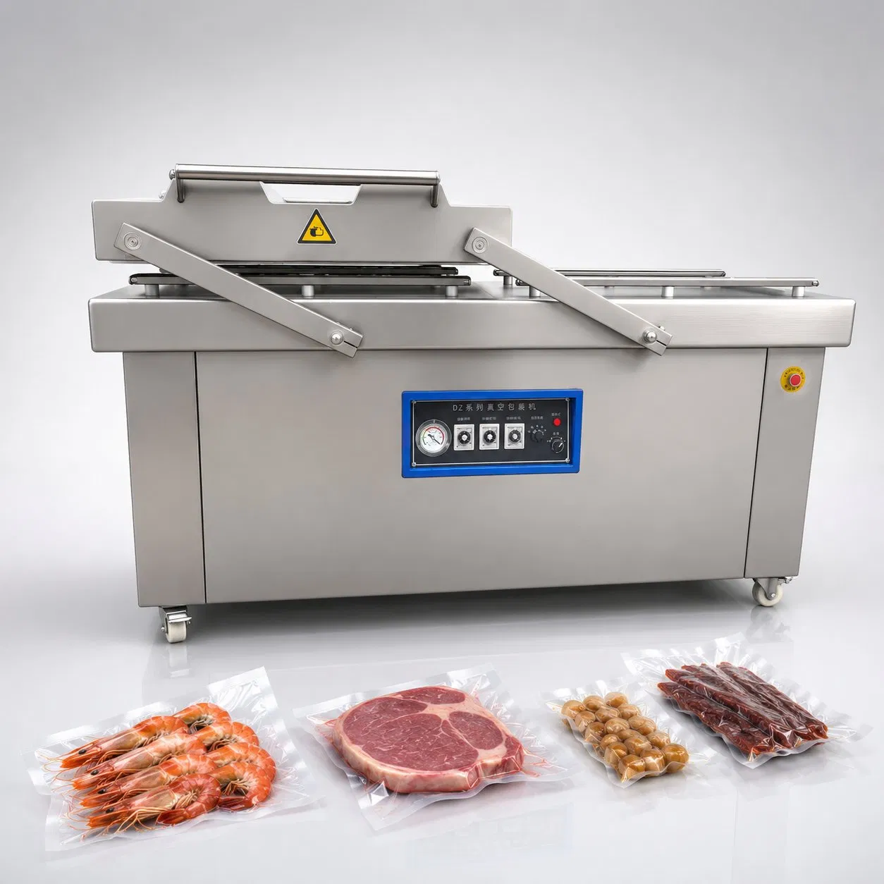 Equipamento de Embalagem a Vácuo Industrial para Fábrica de Carne e Linha de Processamento de Alimentos