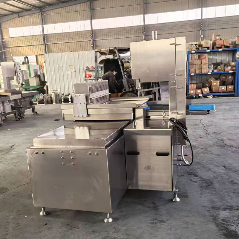Máquina de Serrar Ossos Automática Contínua, Máquina de Cortar Carne Congelada em Cubos
