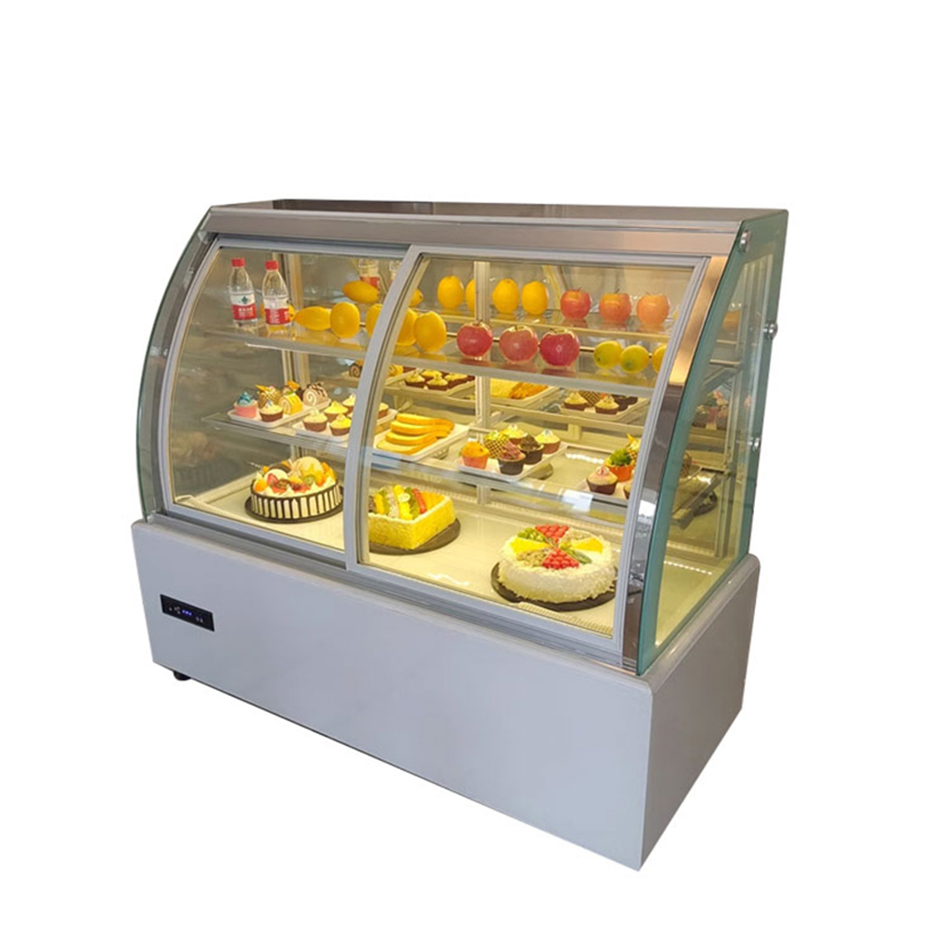 Refrigerador Congelador Comercial de Múltiplas Zonas para Bolos, Delicatessen, Sushi e Frutas Tropicais