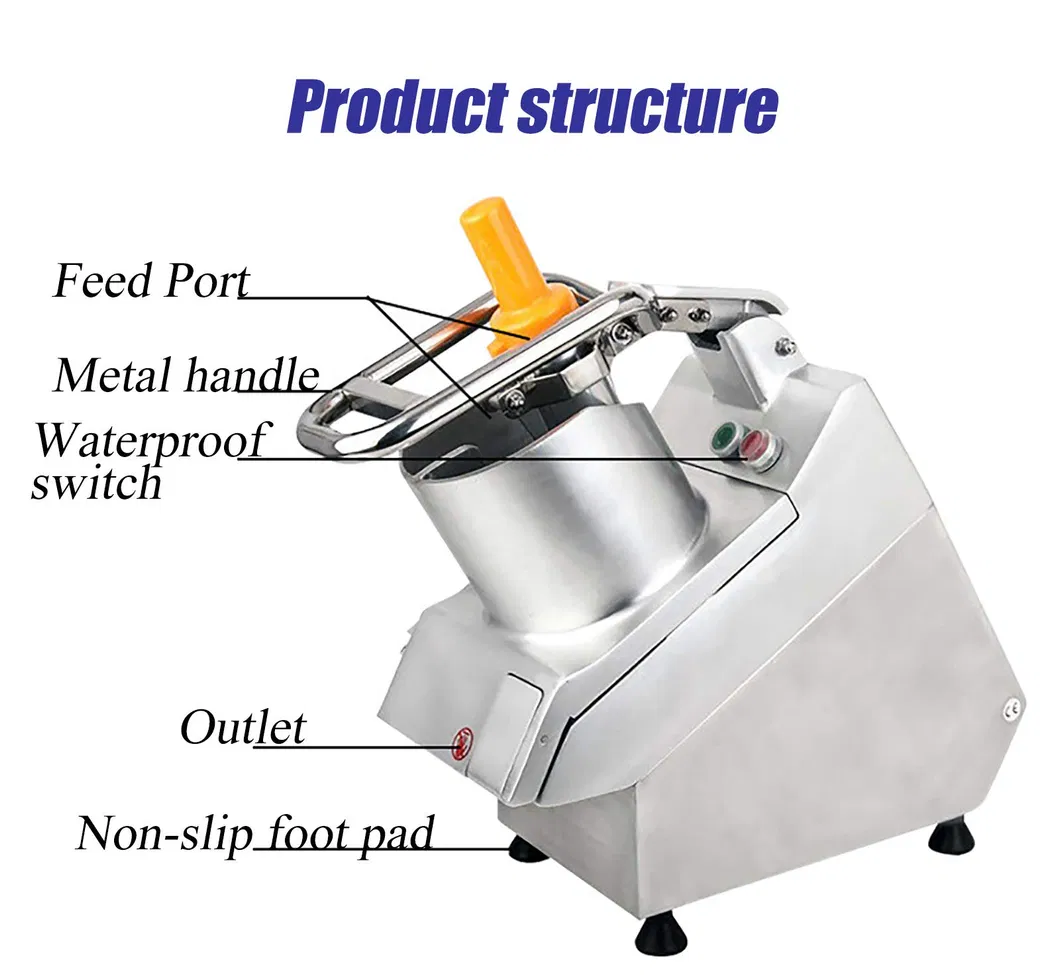 Equipamento de Cozinha em Alta Venda Cortador de Frutas e Legumes em Aço Inoxidável Comercial