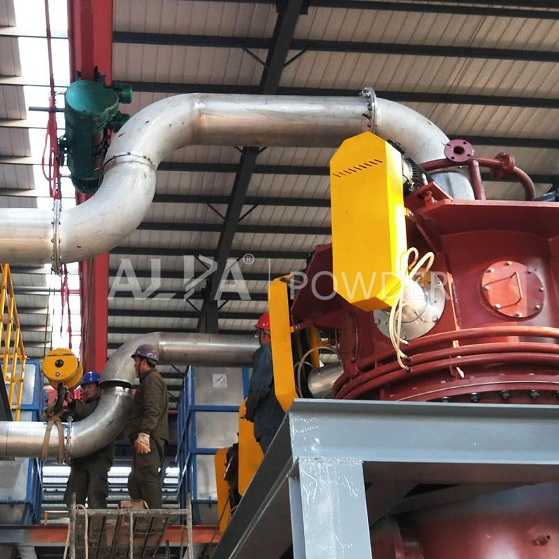 Sistema de Moagem de Pó Ultrafino com Moinho Jet de Leito Fluidizado