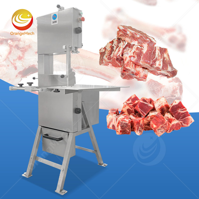 Máquina de Corte Elétrica Vertical para Cortar Costelas e Ossos de Carne, Pequena Fatiadora de Açougue Automática Comercial