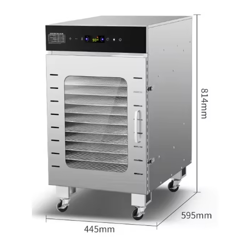 Desidratador de Alimentos Industrial 88 Camadas com Temperatura Ajustável para Frutas e Legumes