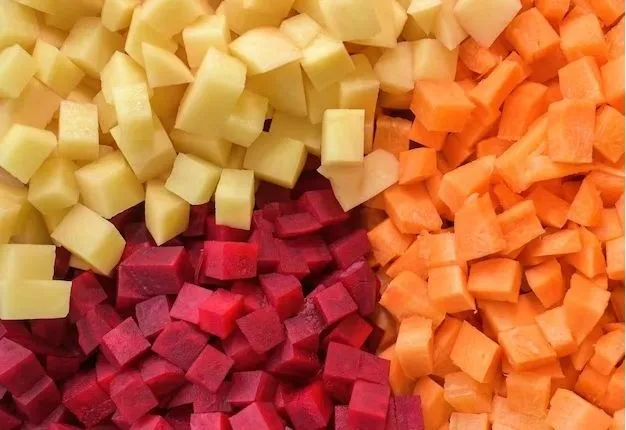 Máquina Industrial de Corte de Legumes em Cubos, Máquina de Dicer de Frutas e Legumes