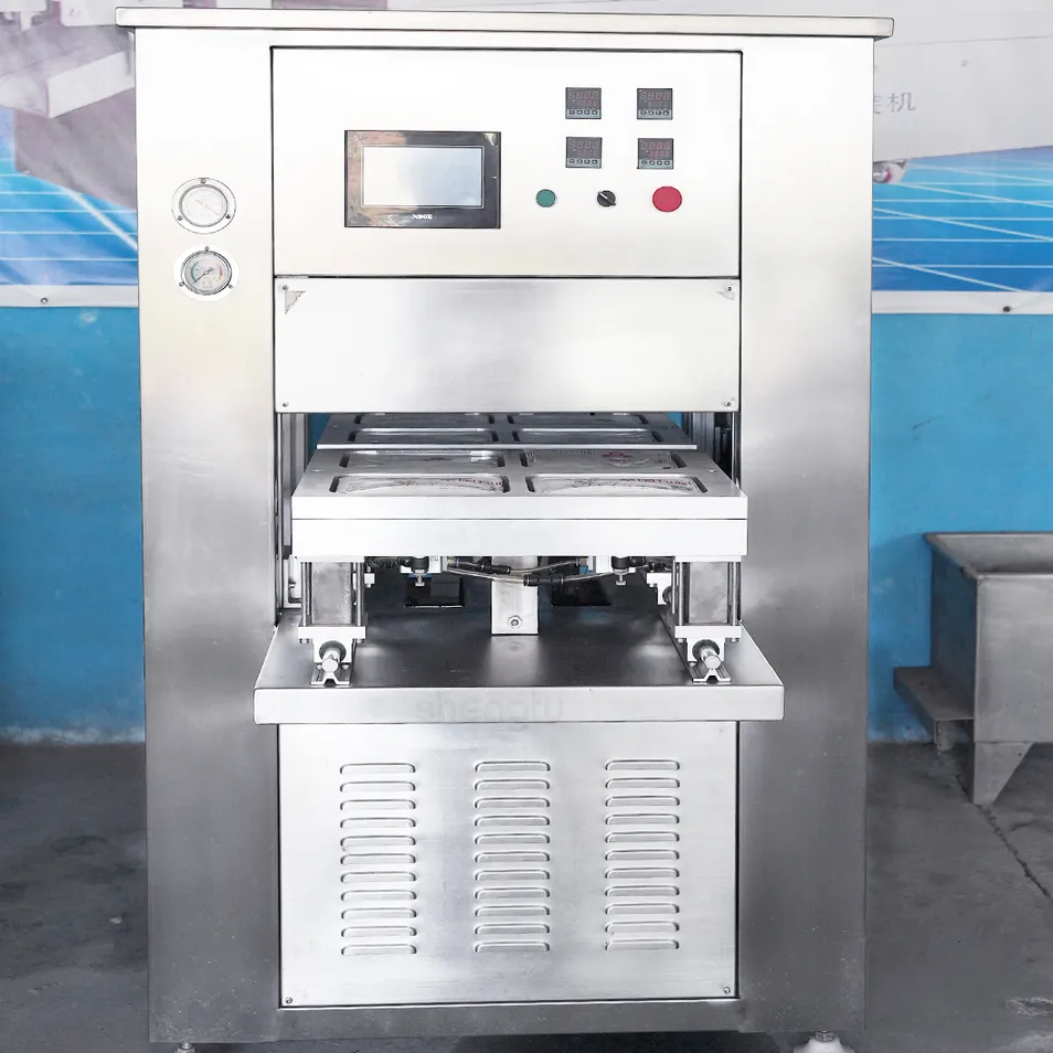 Máquina de Embalagem a Vácuo com Equipamento de Atmosfera Modificada Posicionamento Servo ±1 mm de Precisão Entrega Rápida Fornecedor de Mapa