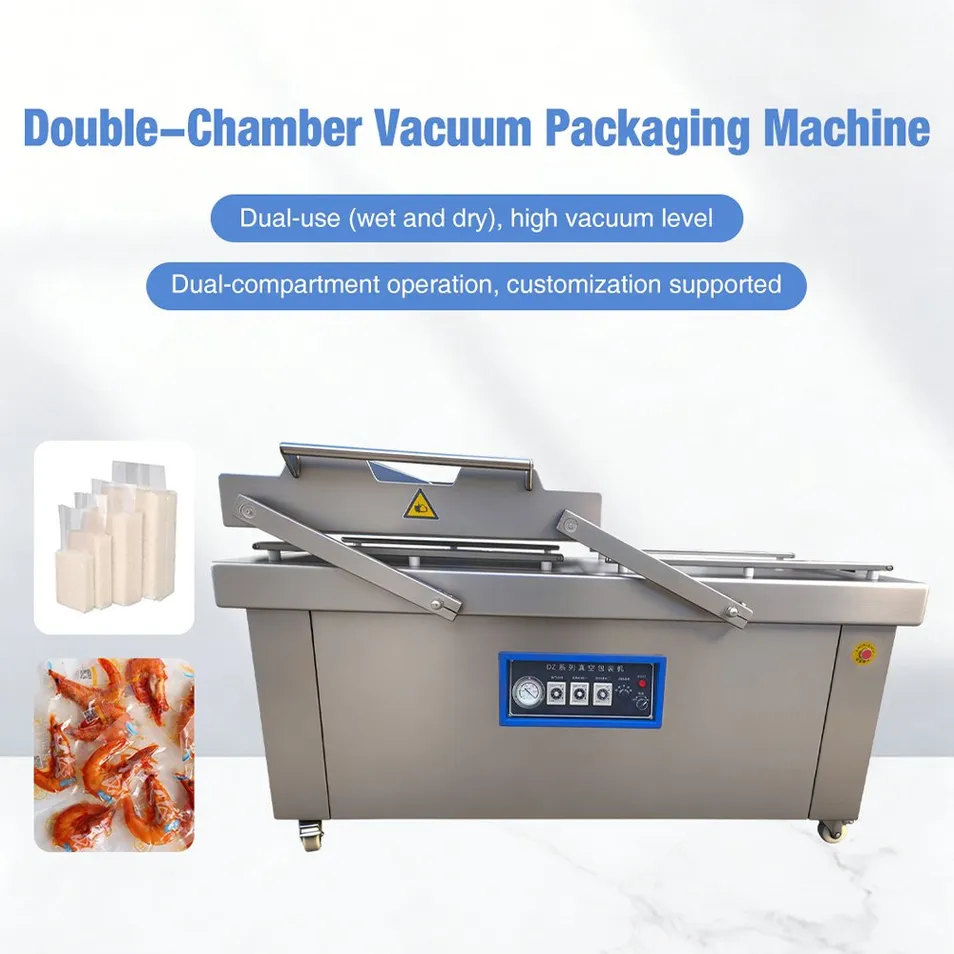 Equipamento de Embalagem a Vácuo Industrial para Fábrica de Carne e Linha de Processamento de Alimentos