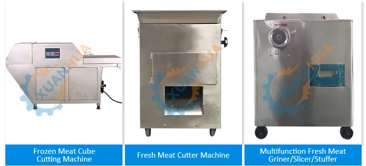 8mm 10mm Equipamento de Moagem de Carne Moedor de Carne Industrial Moedor de Carne Congelada