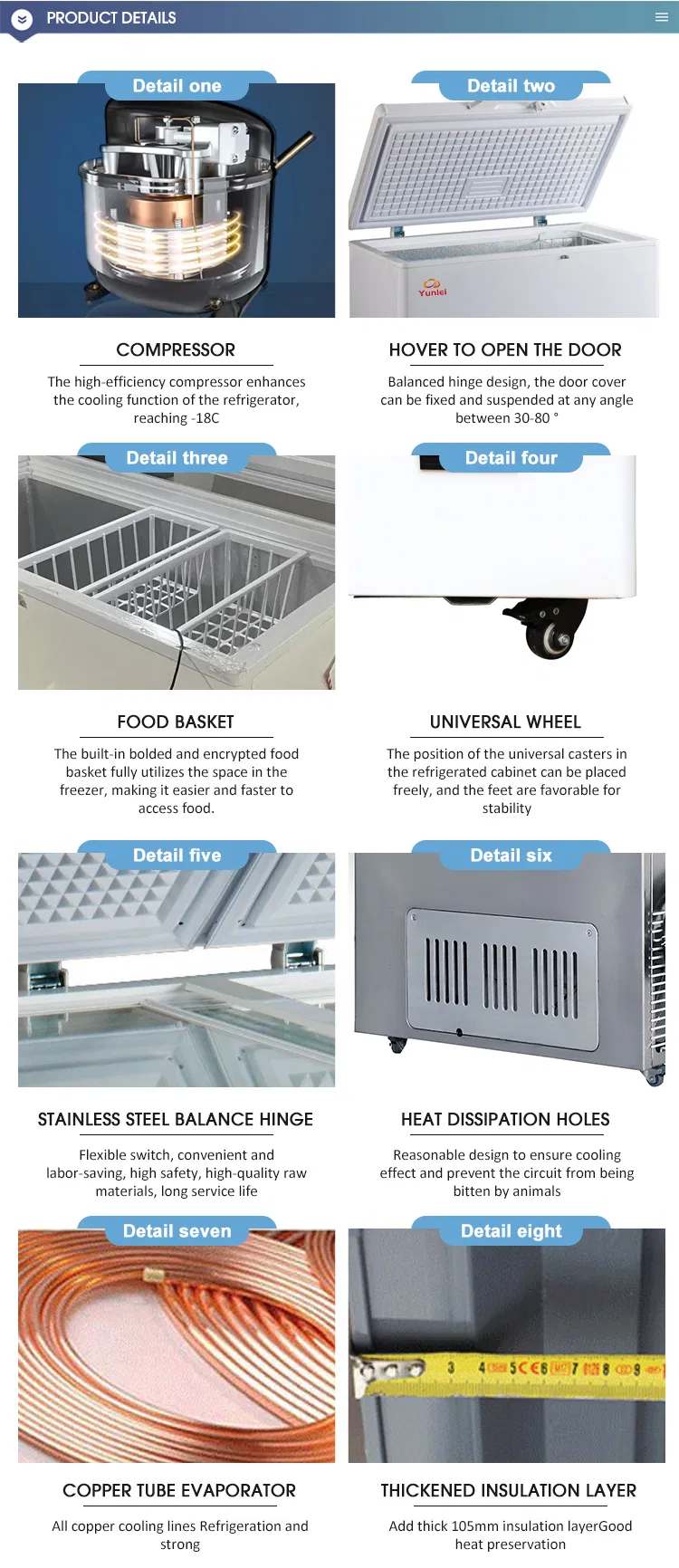 Freezer Horizontal Detalhes