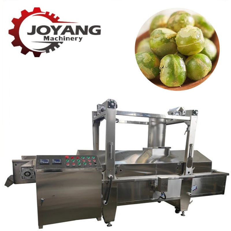 Máquina de Fritura Industrial Automática Contínua para Fritar Peixes e Feijões Snacks Fritos
