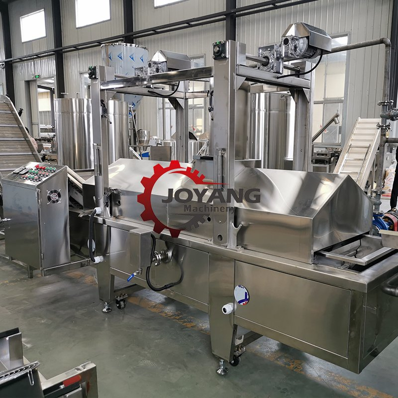 Máquina de Fritura Contínua de Alta Eficiência Tipo Banho para Vários Petiscos Fritos